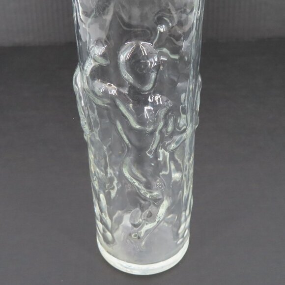 Vintage Libbey Posing Muscle Man Men Clear Cocktail Drinking Glass Sexy Vase - Picture 6 of 10